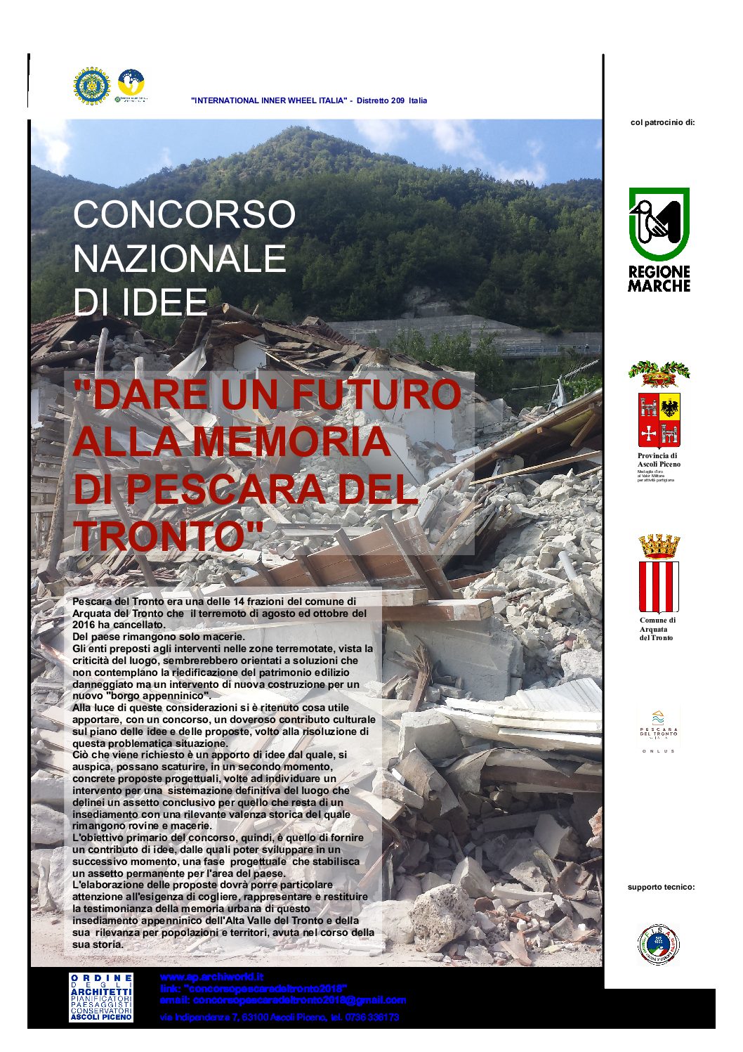 Concorso pescara del tronto 2018 ordine architetti p.p.c. di ... Architetti ascoli piceno